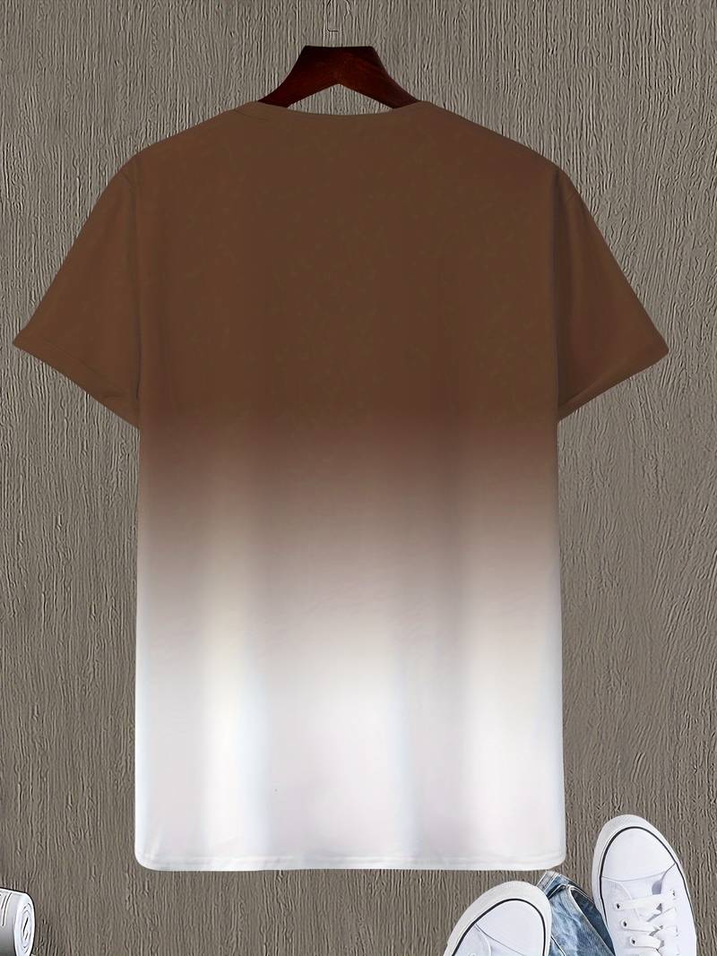 Lässiges Rundhals-T-Shirt mit Schriftzug für Herren