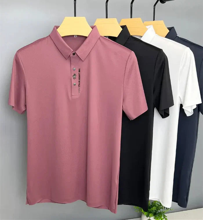 Muscle Fit Polo Herren Elegant Zeitlos Modern – Fabio
