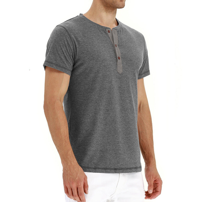 T-Shirt Herren Klassisch Baumwolle Bequem Basic – Eckhard