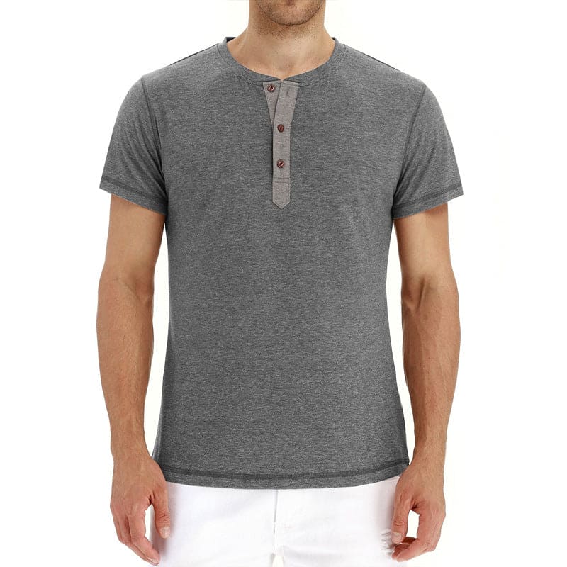 T-Shirt Herren Klassisch Baumwolle Bequem Basic – Eckhard
