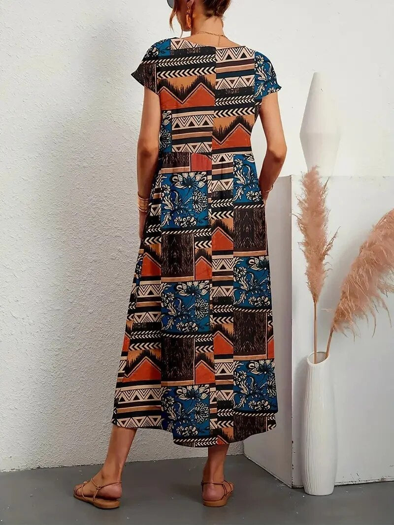 Severine™ | Designer-Kleid für Eleganz mit Print