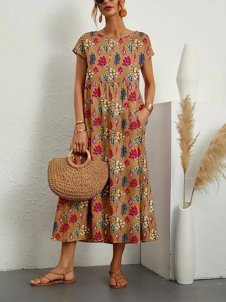 Severine™ | Designer-Kleid für Eleganz mit Print