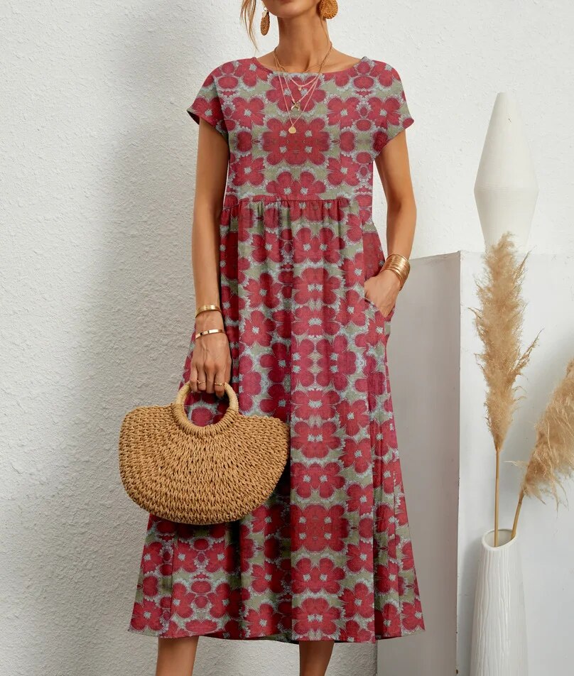 Severine™ | Designer-Kleid für Eleganz mit Print