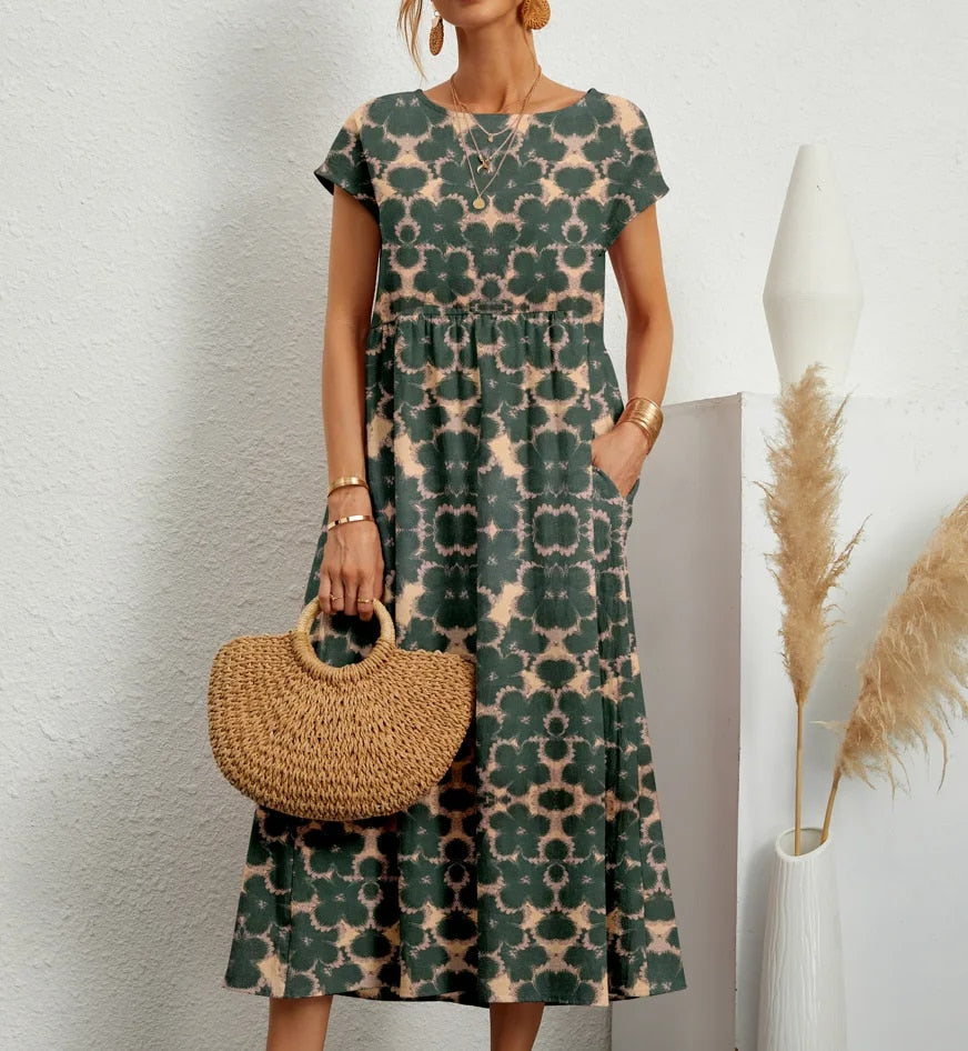 Severine™ | Designer-Kleid für Eleganz mit Print