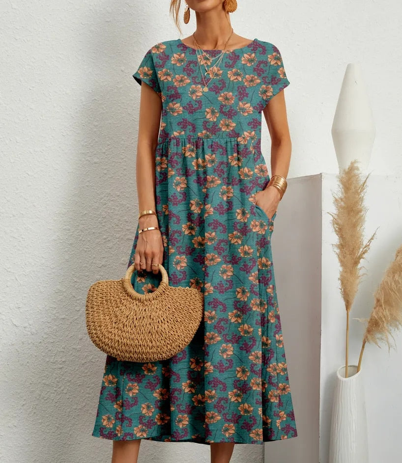 Severine™ | Designer-Kleid für Eleganz mit Print