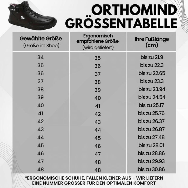 Ergonomische Barfuß-Winterschuhe für Herren
