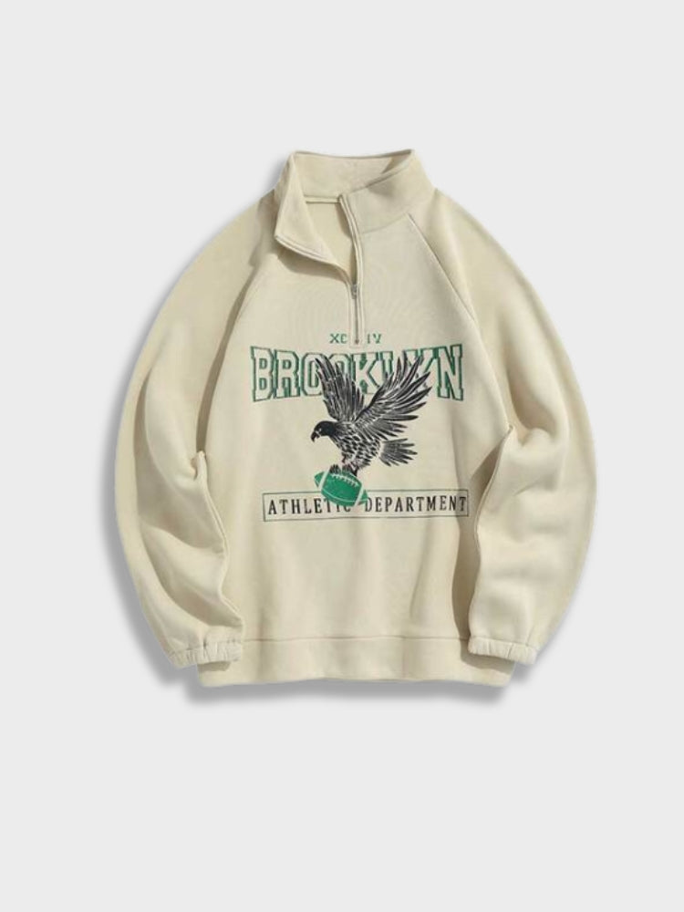Unisex Sweatshirt mit Reißverschlusskragen – Brooklyn