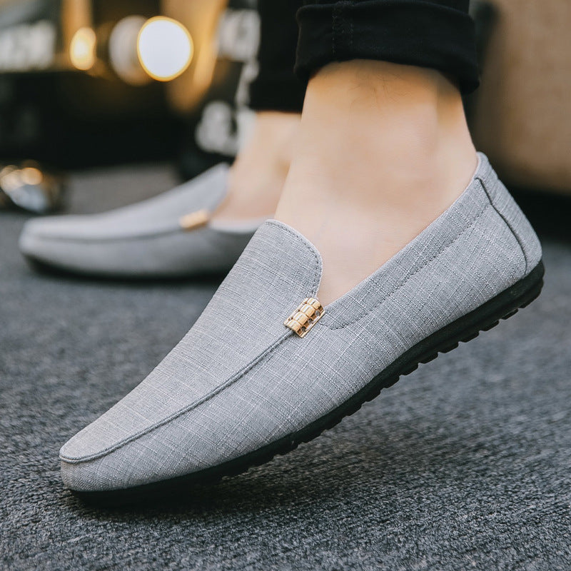 Beige Orthopädische Canvas Loafer - Leon
