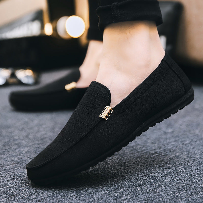 Beige Orthopädische Canvas Loafer - Leon