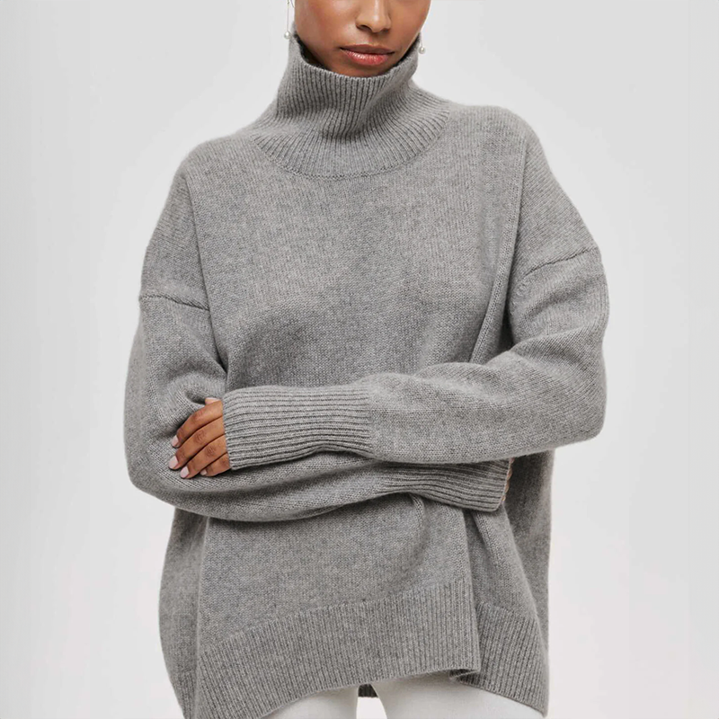 Damia™ | Gemütlicher schicker Rollkragenpullover in Kamel