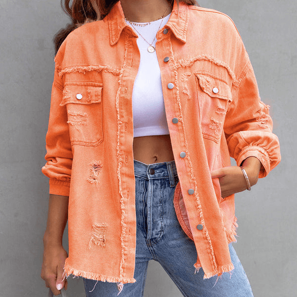 Stylische Denim Jacke Damen
