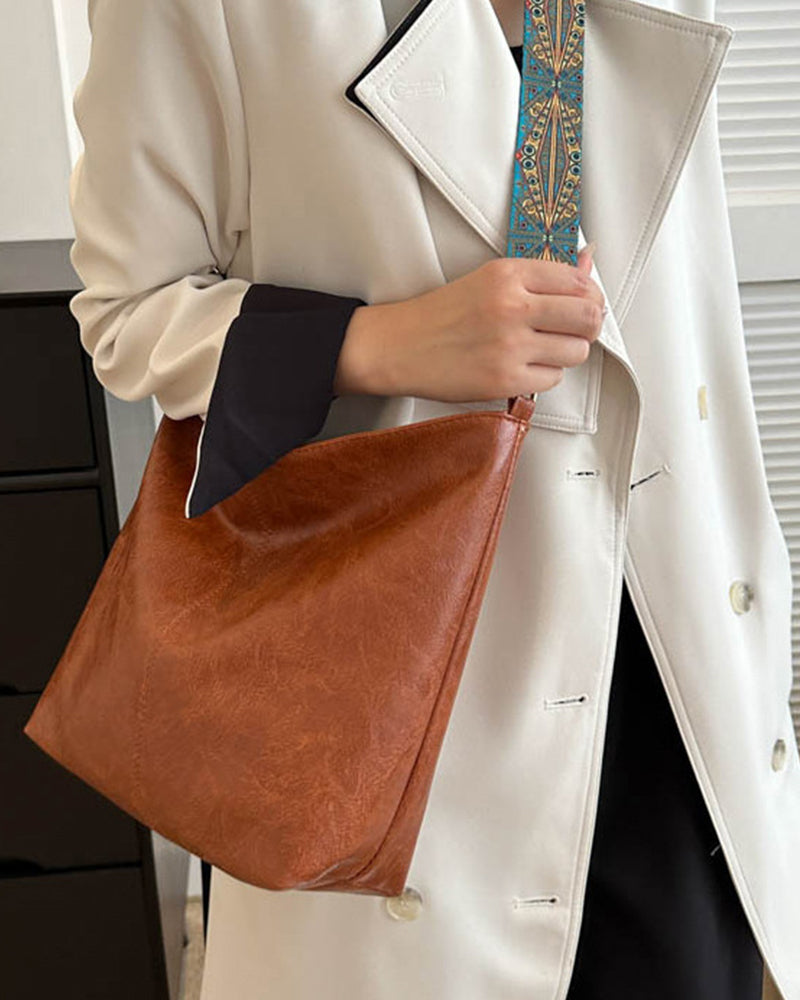 Mia - Beuteltasche mit großem Fassungsvermögen und Vintage-Schultergurt
