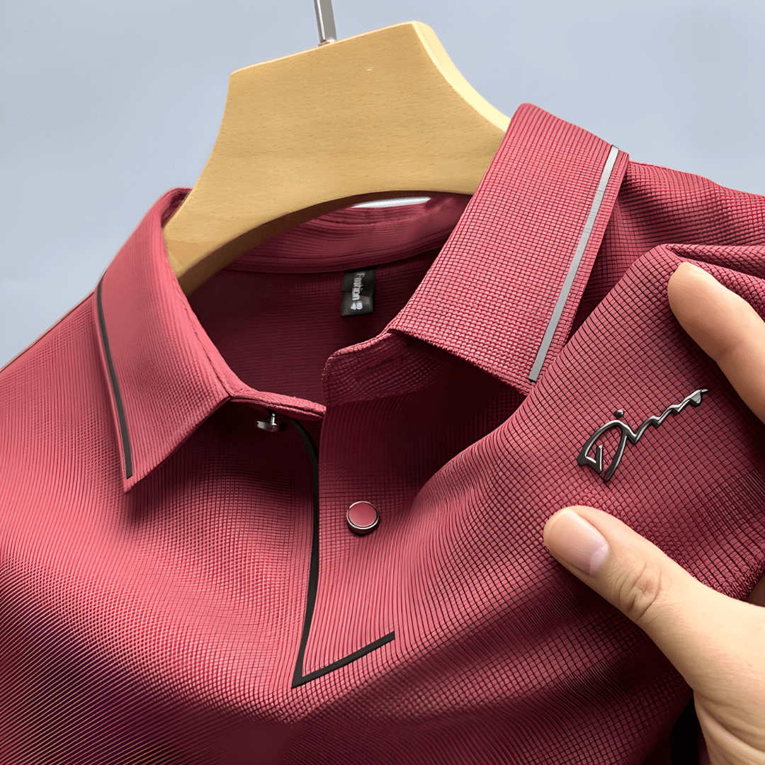 Luxuriöses Kurzarm-Poloshirt 1+1 Gratis