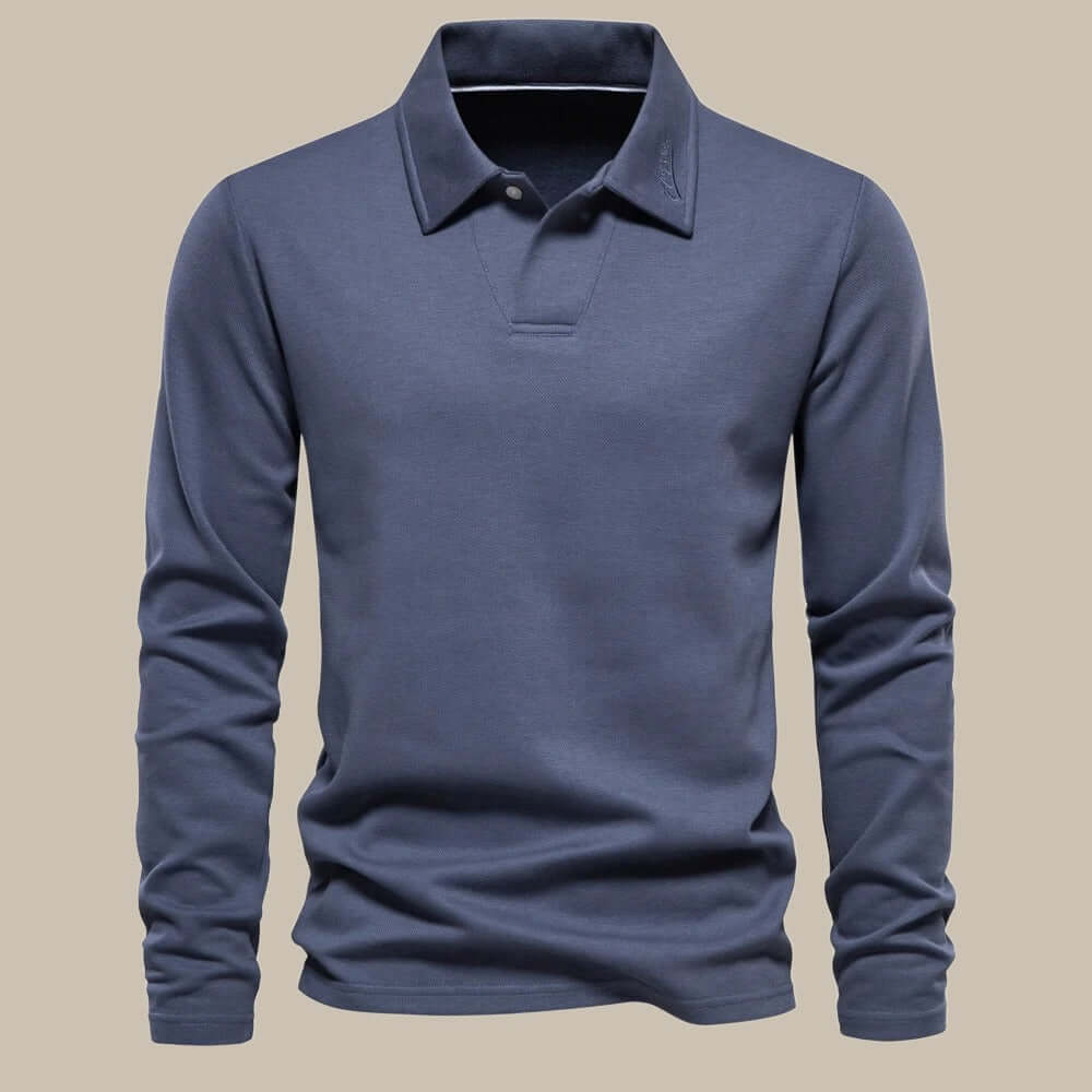 Langarm-Polohemd für Herren - Klassisch & Elegant