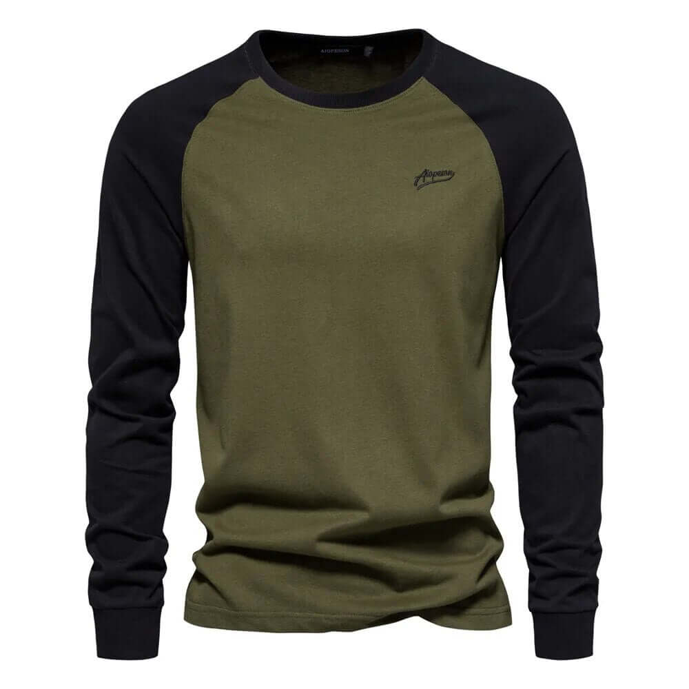 Herren Herbst Patchwork Hemd