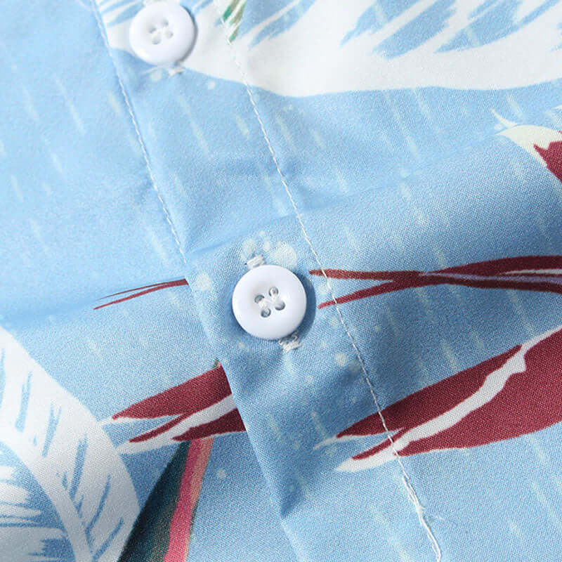 Blumen Kurzarmhemd Herren - Sommerliches Design
