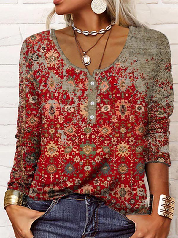 Linna | Eleganter Pullover mit Aztekenmuster