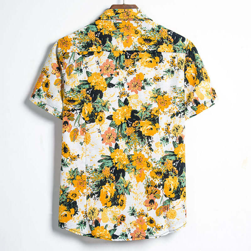 Herren Hawaiihemd mit Sonnenblumen