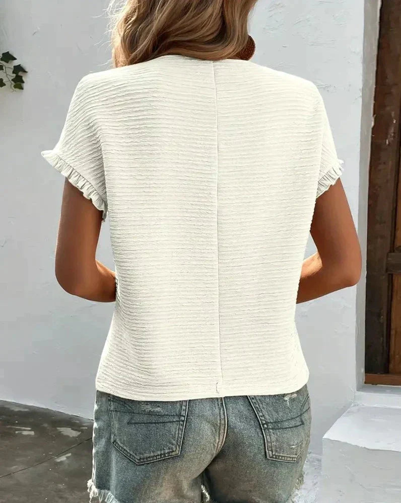 Damen T-Shirt Sommer Leicht Bequem Atmungsaktiv – Doris