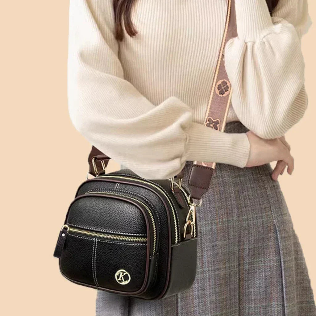 Mila™ - Multifunktionale verstellbare Tasche aus veganem Leder