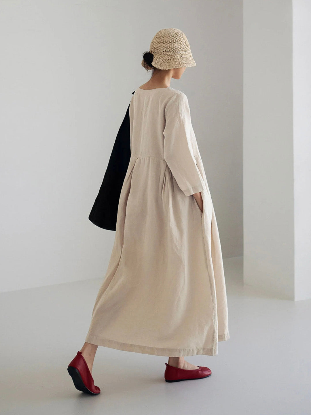 Claire™ | Designer-Midikleid für zeitlosen Komfort