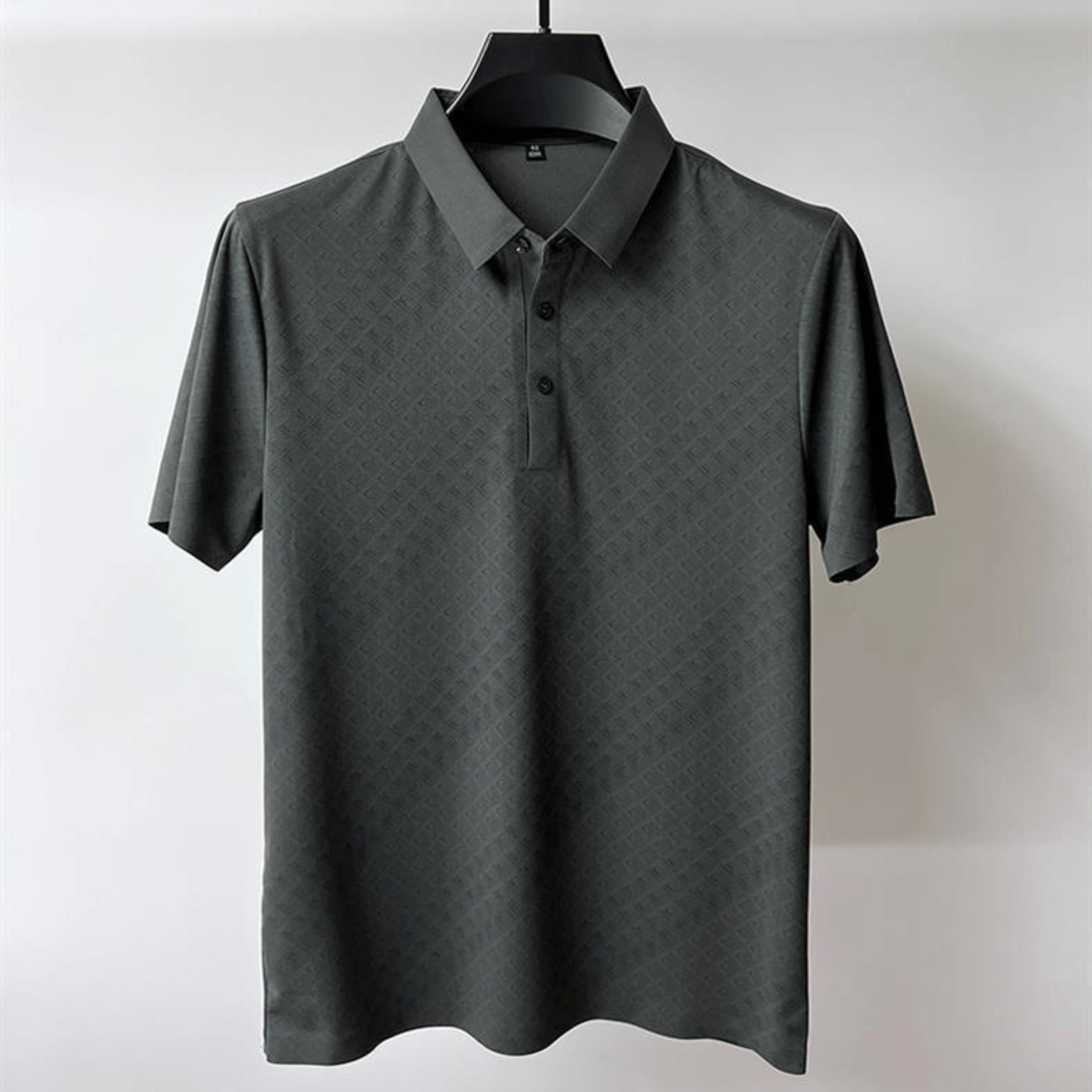 Elegantes Herren-Poloshirt mit Kreuzstichmuster