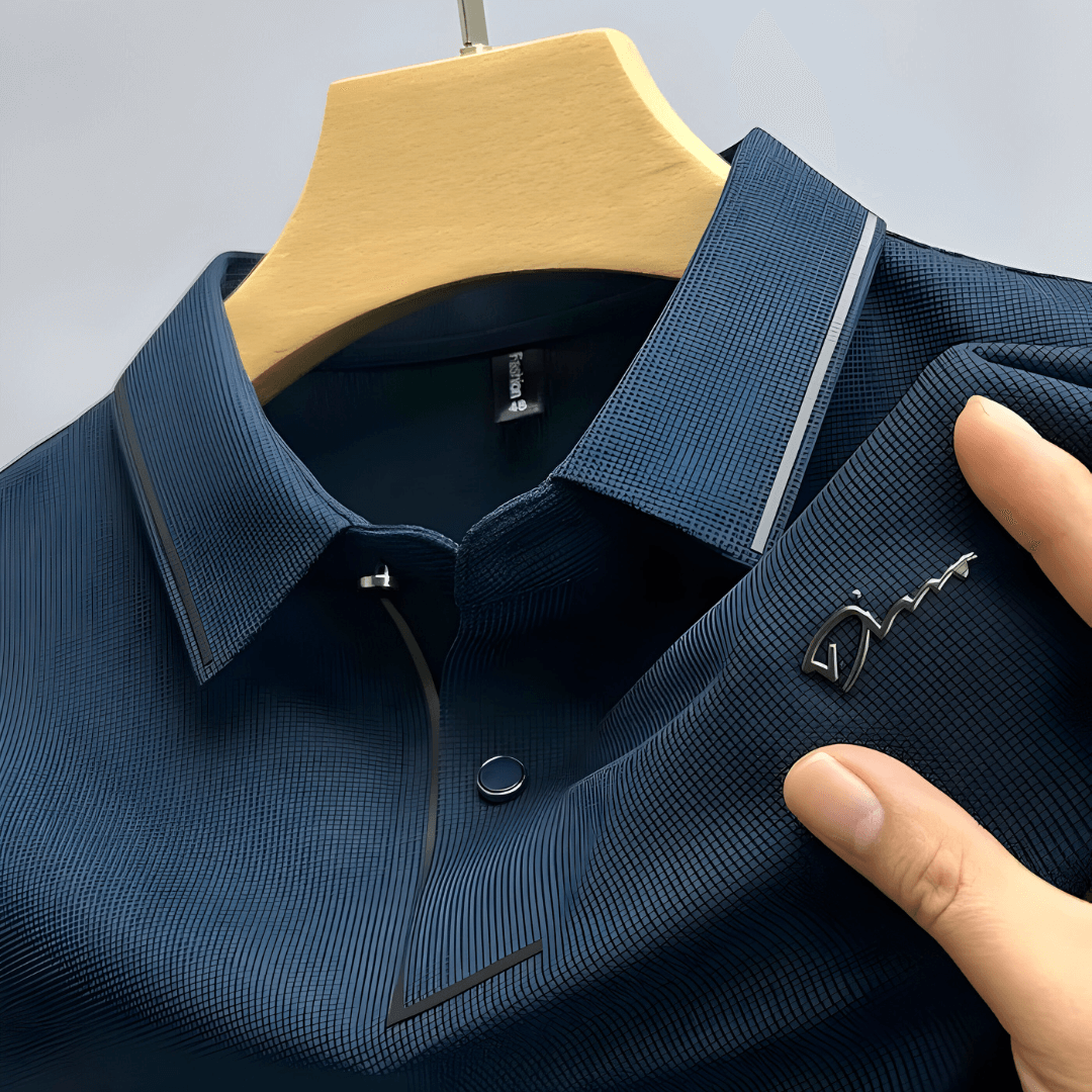Luxuriöses Kurzarm-Poloshirt 1+1 Gratis