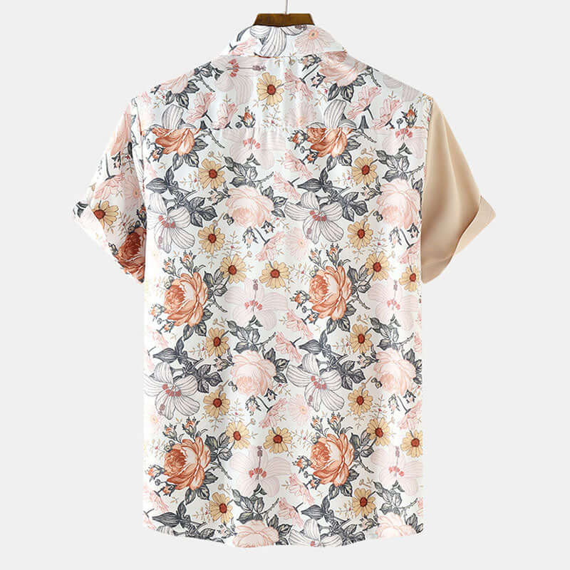 Herren Kurzarmhemd mit Floral Design
