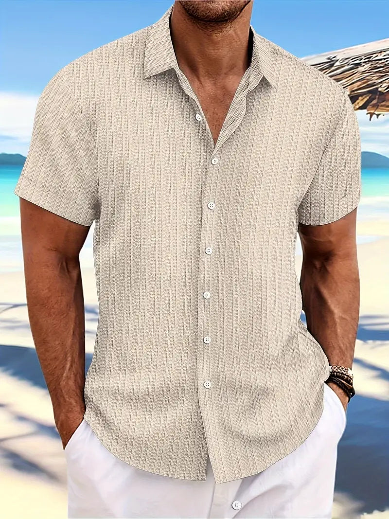 Sommerhemd Herren Kurzarm Leicht Elegant Bequem – Detlef