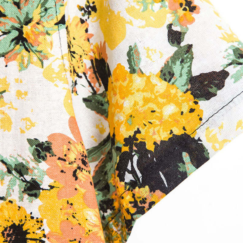 Herren Hawaiihemd mit Sonnenblumen