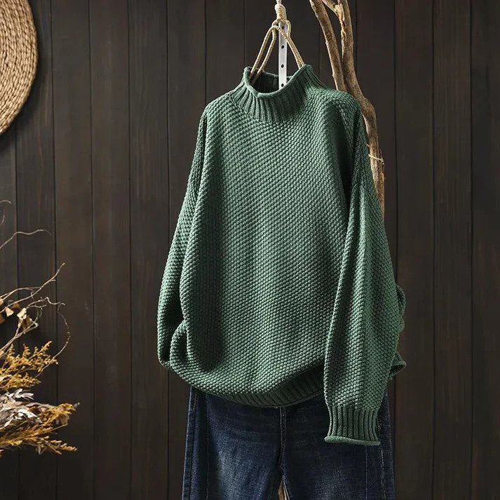 Klara™ - Weicher Rollkragenpullover aus Strick