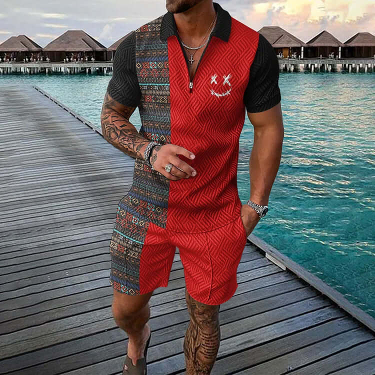 Sommerliches Poloshirt-Set für Herren