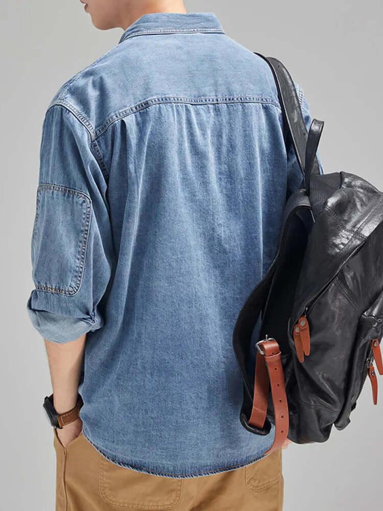 Robustes Herren Jeanshemd - Langarm
