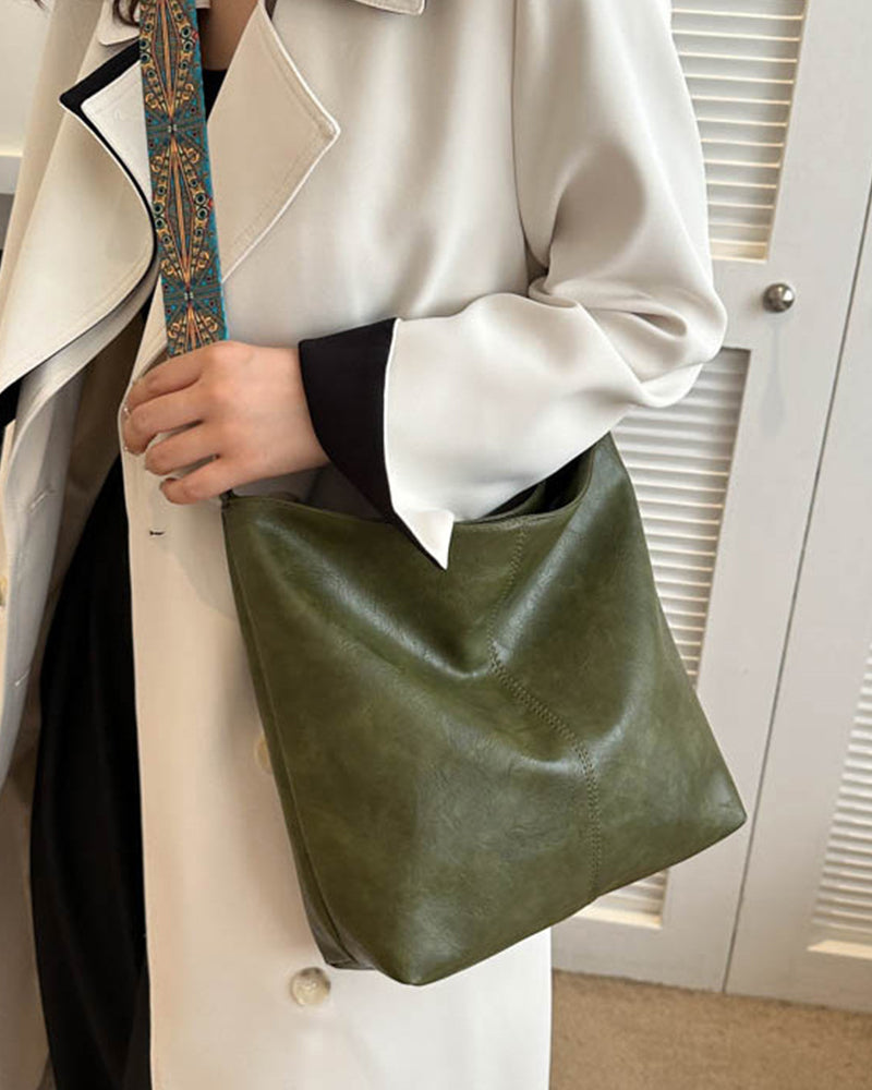 Mia - Beuteltasche mit großem Fassungsvermögen und Vintage-Schultergurt