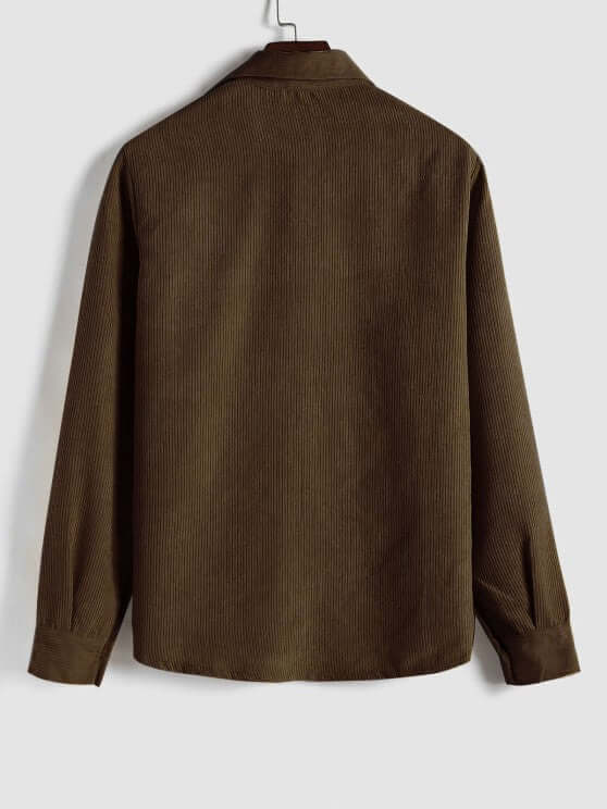 Herren Cordhemd - Casual Langarmhemd - Weich und Stilvoll