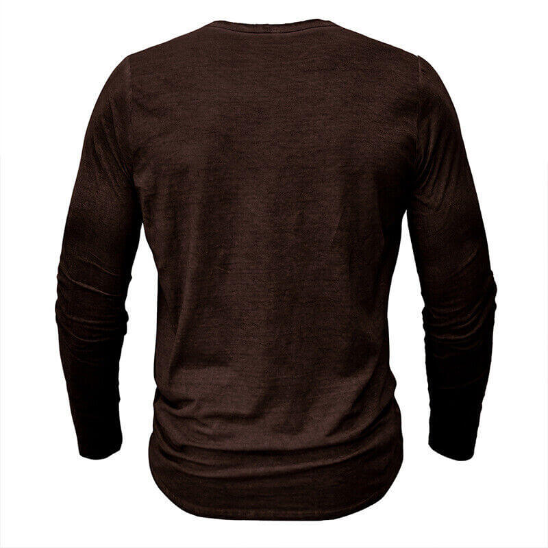 Langarm Henley-Shirt für Herren