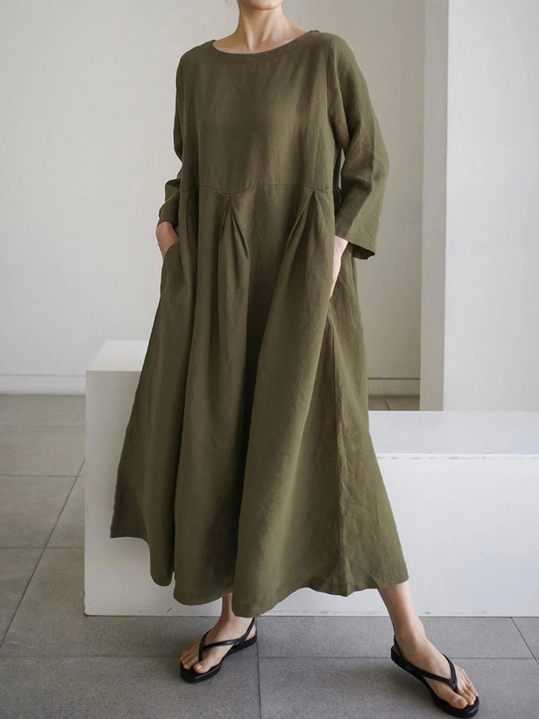 Claire™ | Designer-Midikleid für zeitlosen Komfort