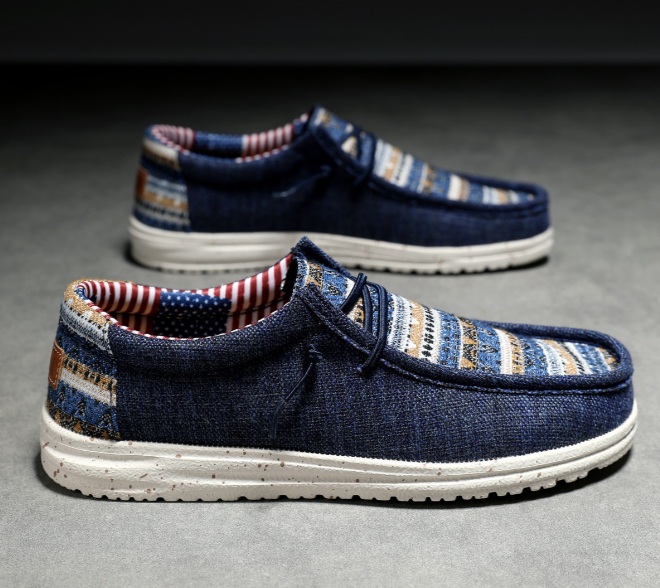 Khaki Loafers mit Schnürung - Sven