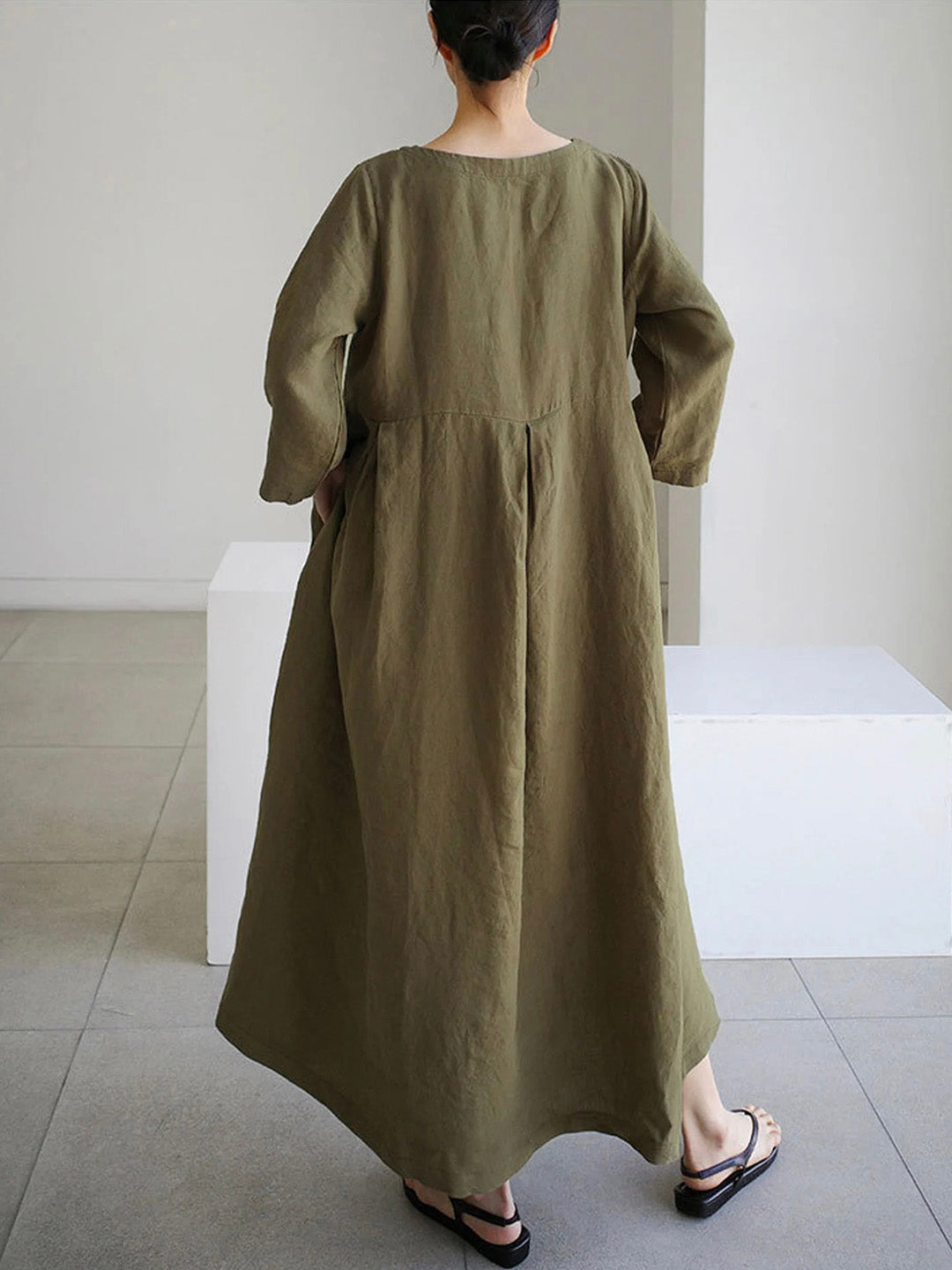 Claire™ | Designer-Midikleid für zeitlosen Komfort