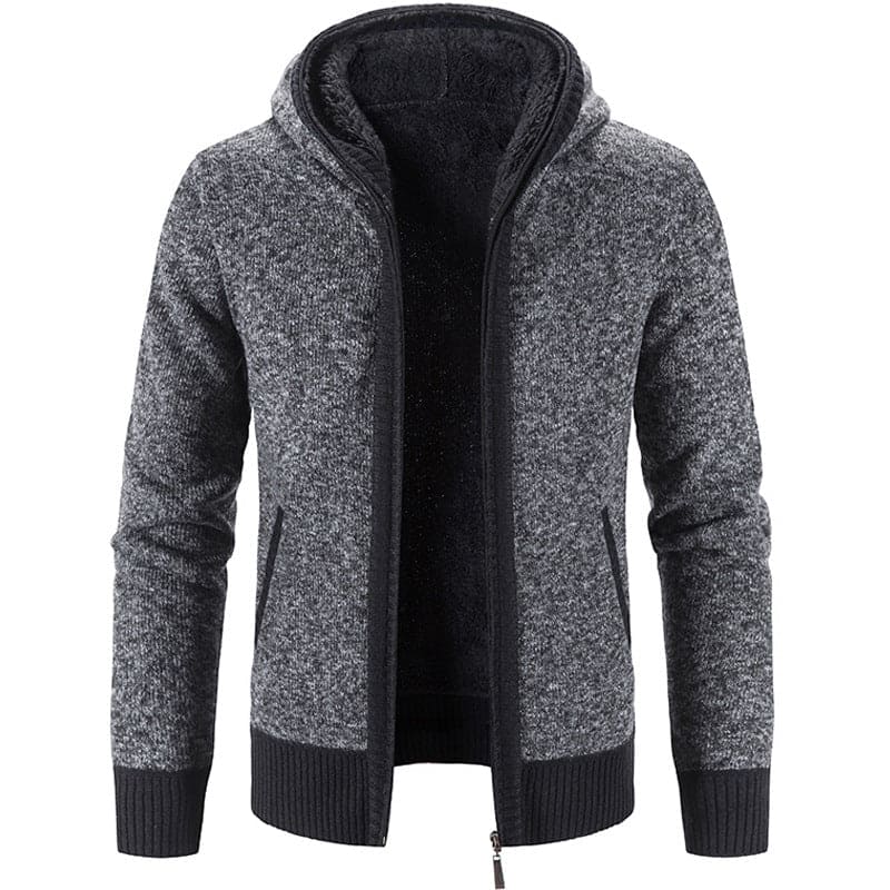 Pelz dick gestrickt mit Fleece-Weste für Männer