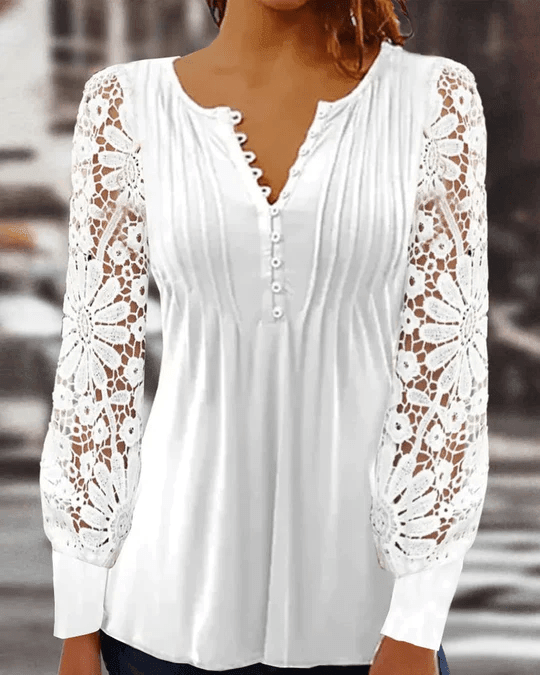Yevgeniya | Elegante Bluse mit langen Ärmeln
