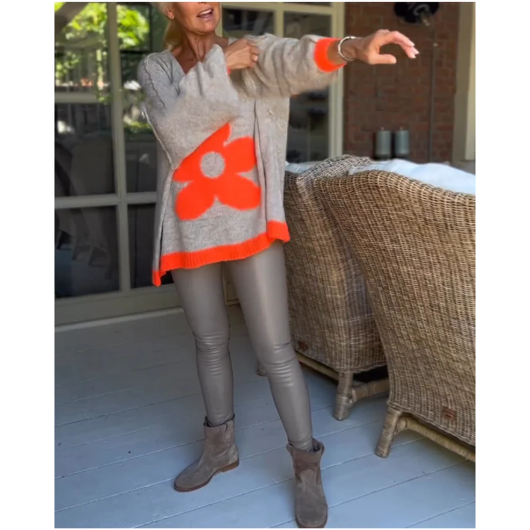 Elviran | Damen Übergröße Pullover | Langarm