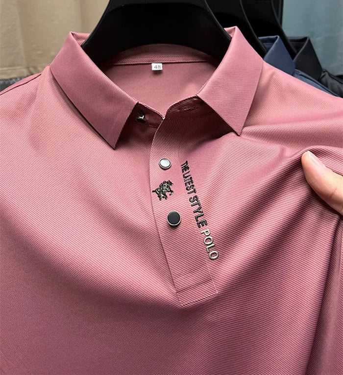 Muscle Fit Polo Herren Elegant Zeitlos Modern – Fabio
