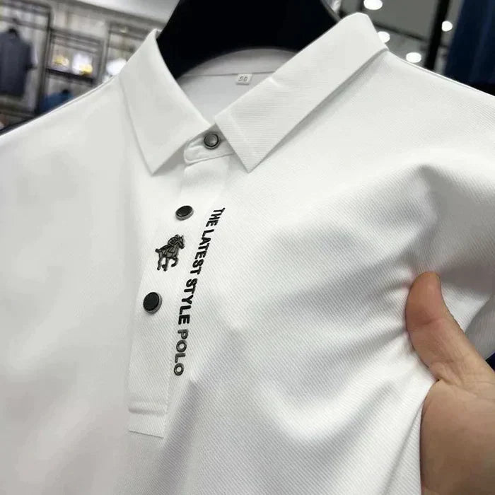 Muscle Fit Polo Herren Elegant Zeitlos Modern – Fabio