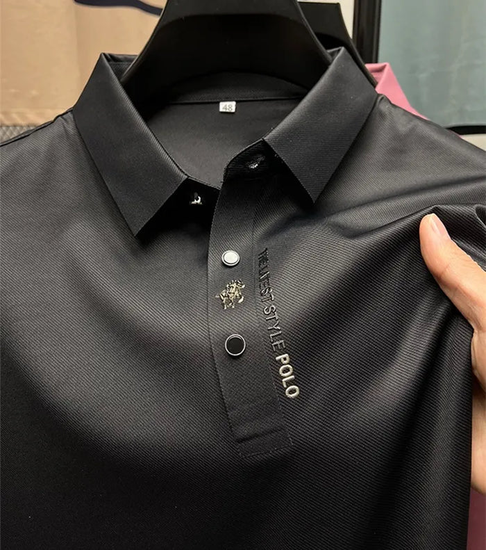 Muscle Fit Polo Herren Elegant Zeitlos Modern – Fabio