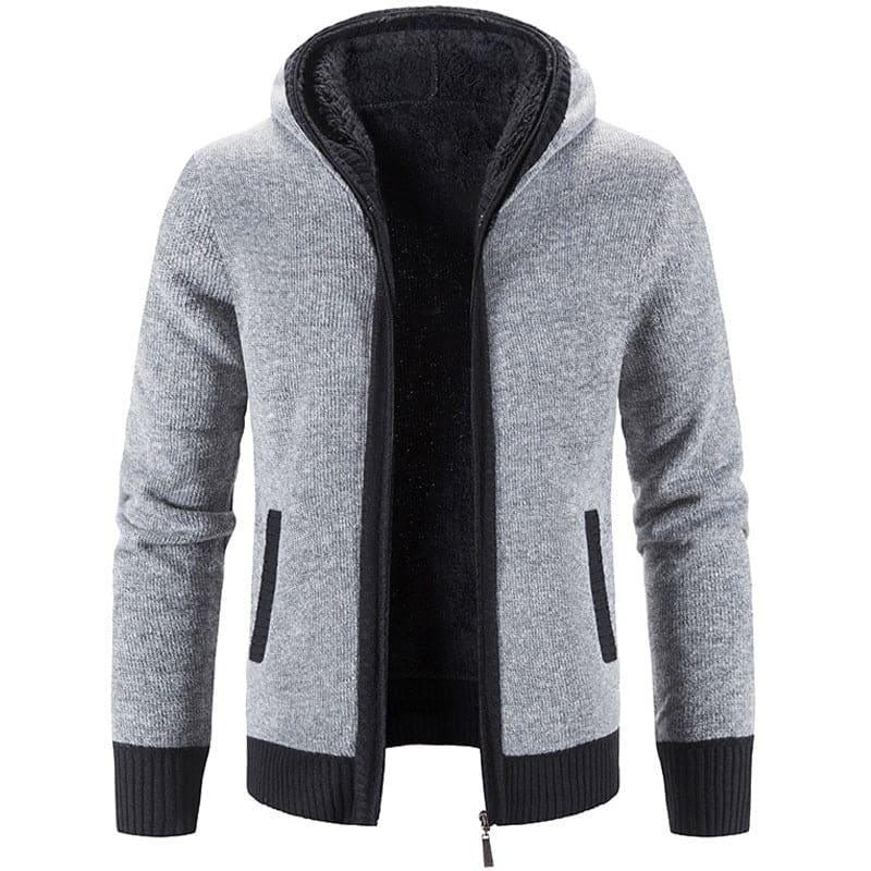 Pelz dick gestrickt mit Fleece-Weste für Männer