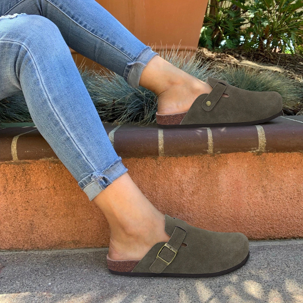 Liora | Orthopedisch Suède Kurk Slippers