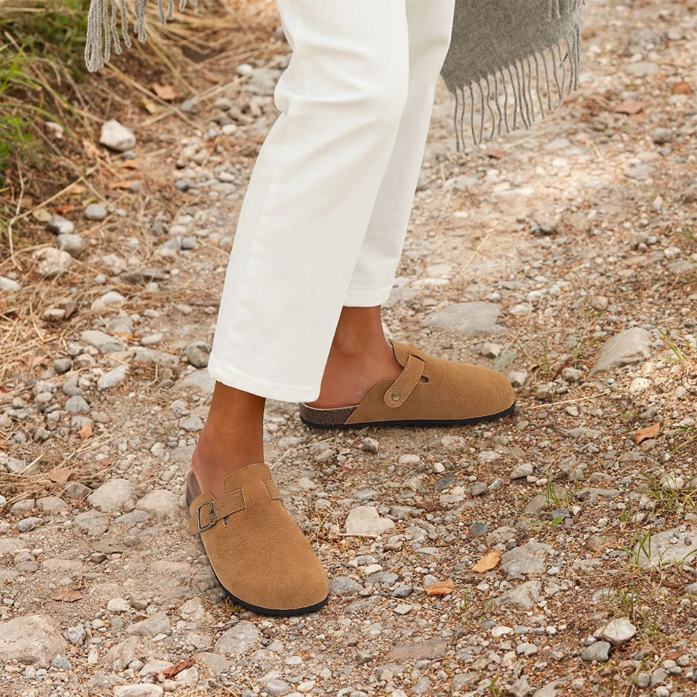 Liora | Orthopedisch Suède Kurk Slippers