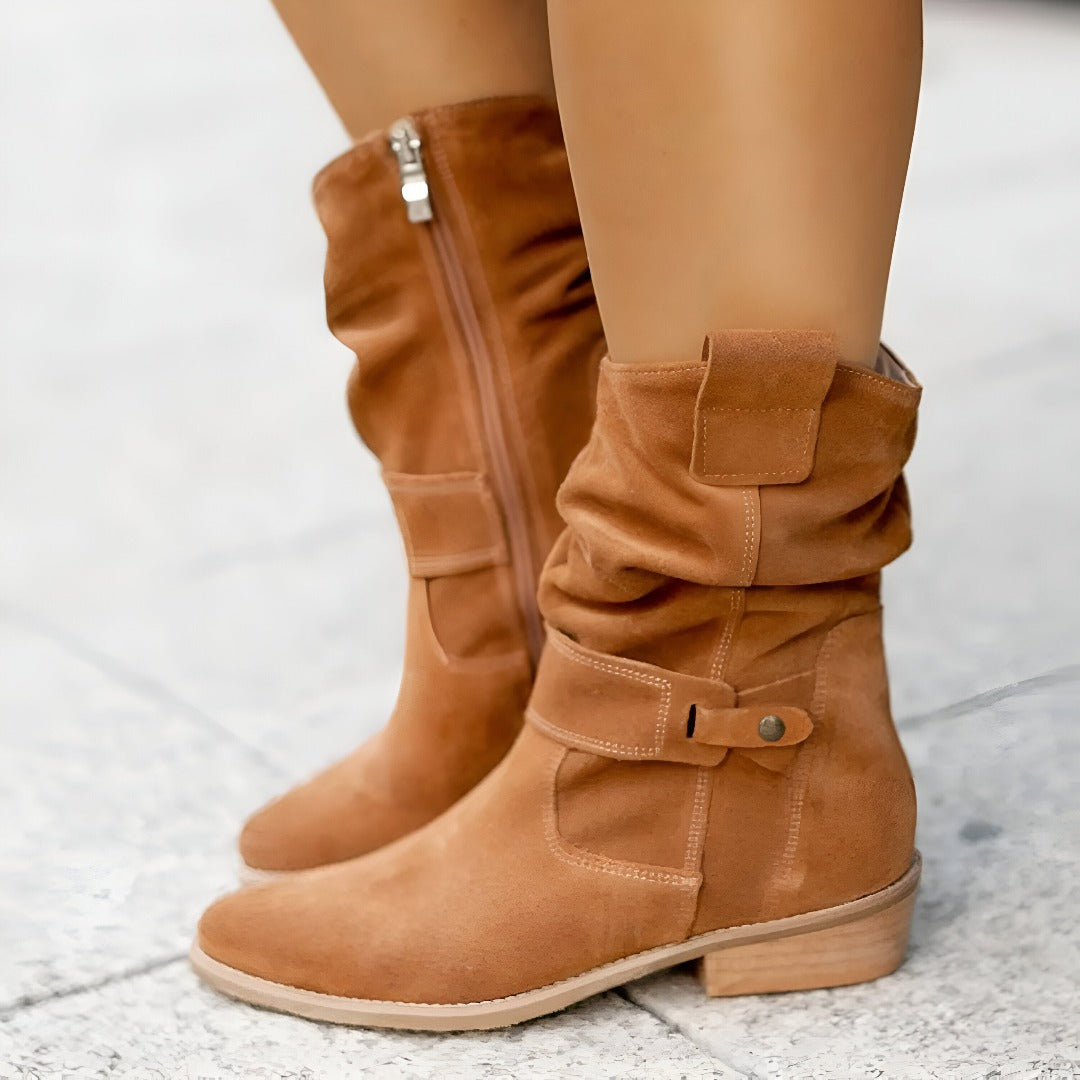 Elegante Stiefeletten aus Kunstleder für Damen