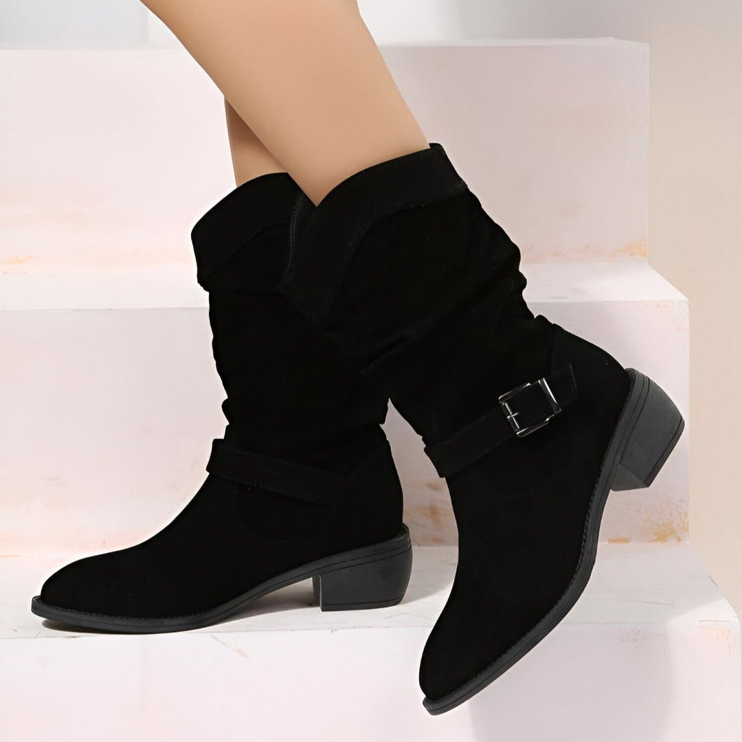Elegante Stiefeletten aus Kunstleder für Damen